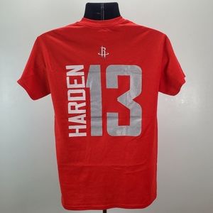 NBA Houston Rockets Basketball James Harden Tee Shirt Jersey Small Red